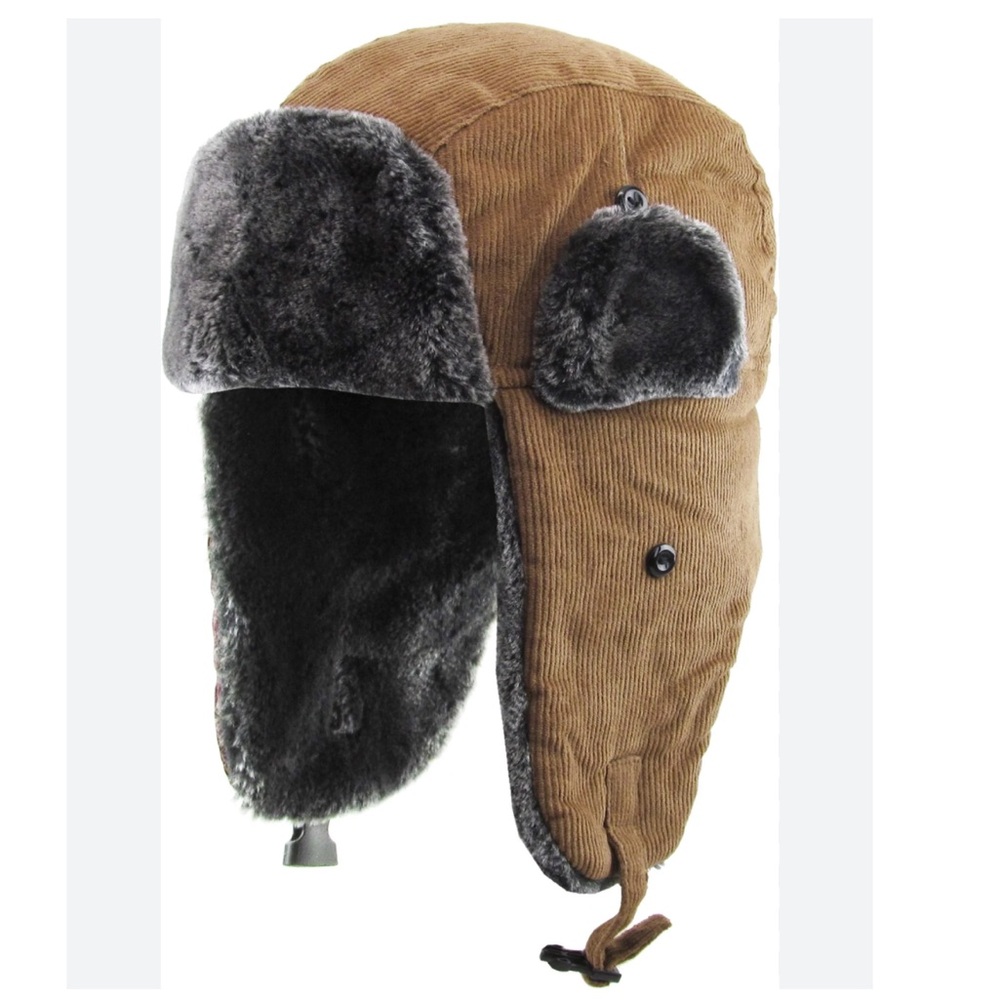 MN Hockey Corduroy Trapper Hat